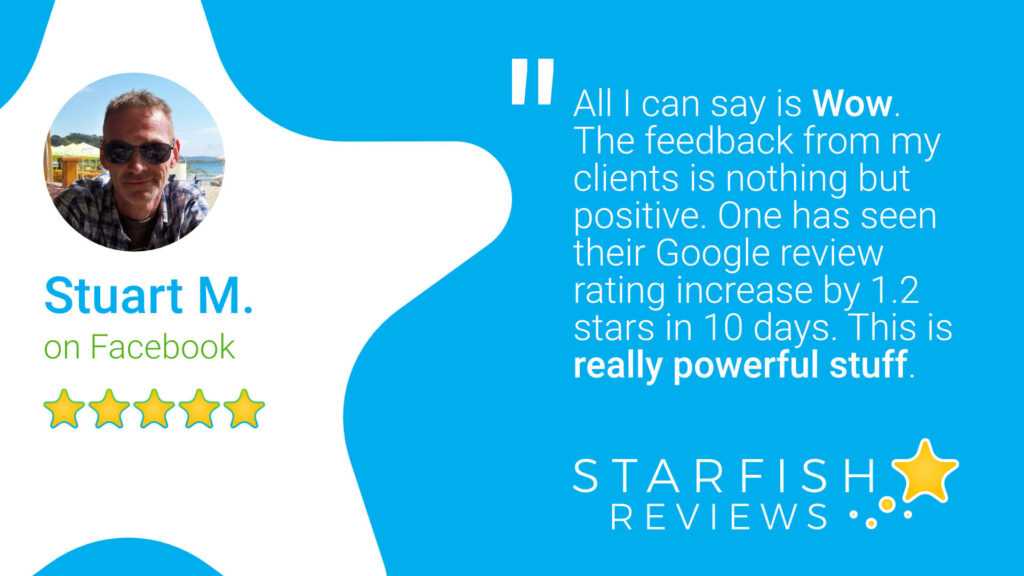 Three Easy Ways to Share Your Online Reviews on Social Media 15 testimonial starfish reviews facebook stuart m