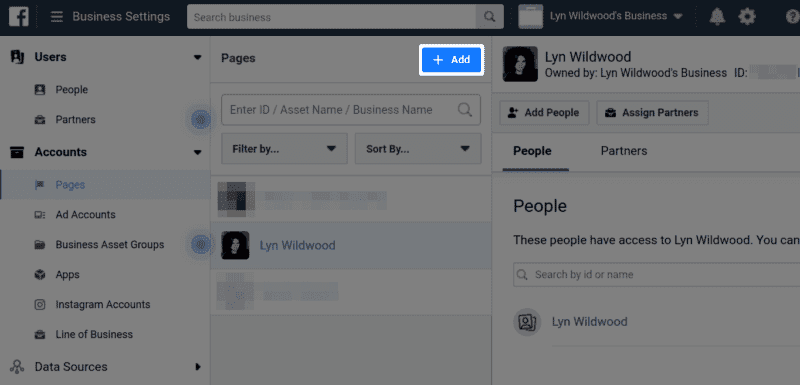 How to Claim Your Local Business Listings Online 18 Facebook Business Manager - Add Page