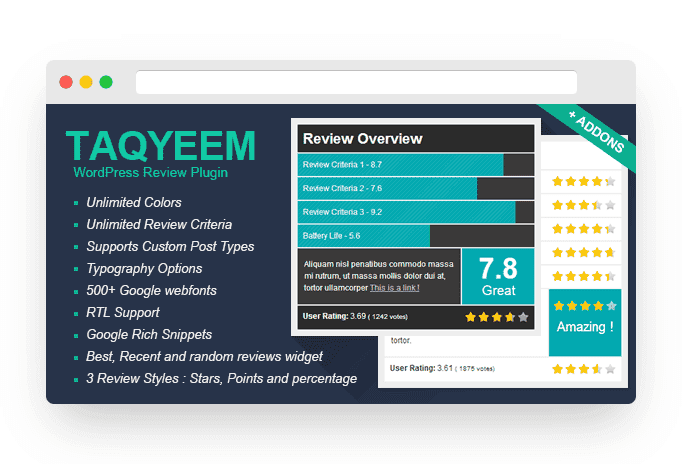22 Best WordPress Review Plugins for 2022 31 Taqyeem WordPress Plugin