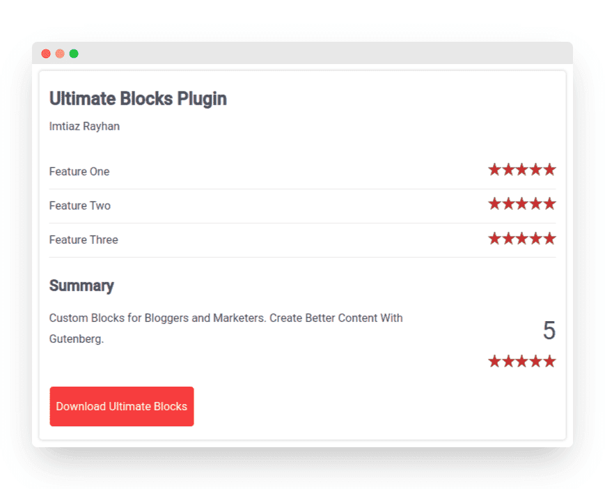 22 Best WordPress Review Plugins for 2022 14 Ultimate Blocks Review Block