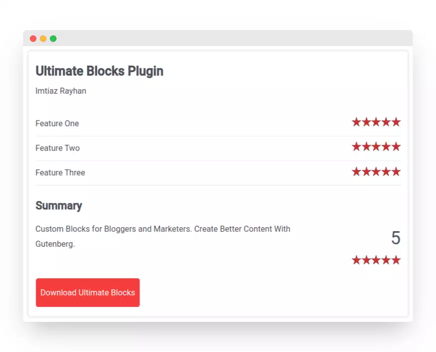 Ultimate Blocks Review Block