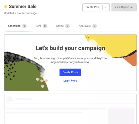 Buffer - Create Campaign