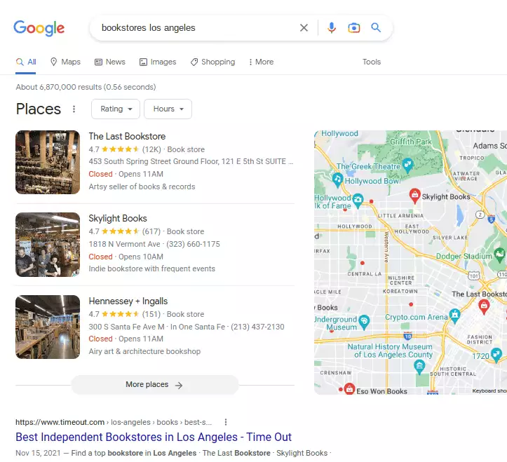 Google - Local Map Pack